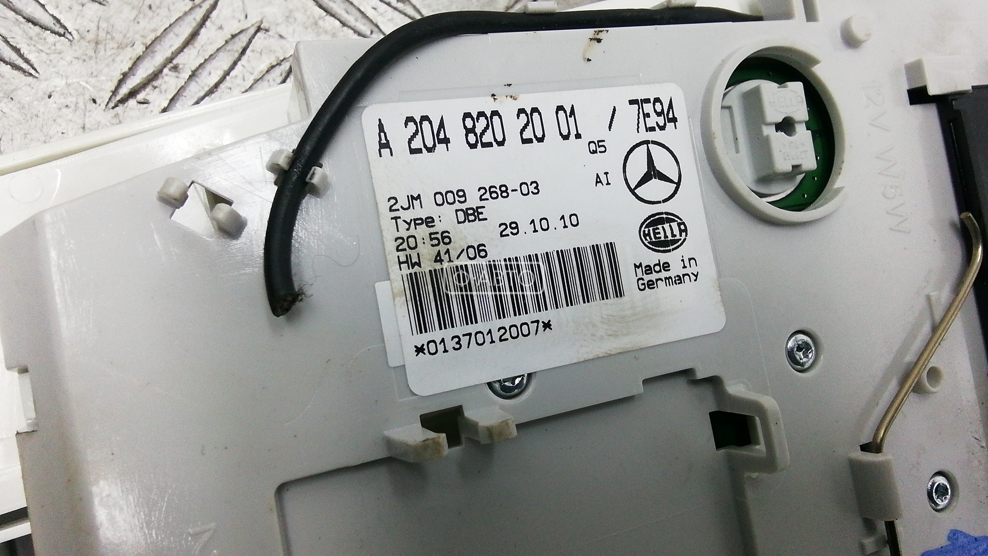 Плафон салонный Mercedes GLK-Class (X204) купить в Беларуси