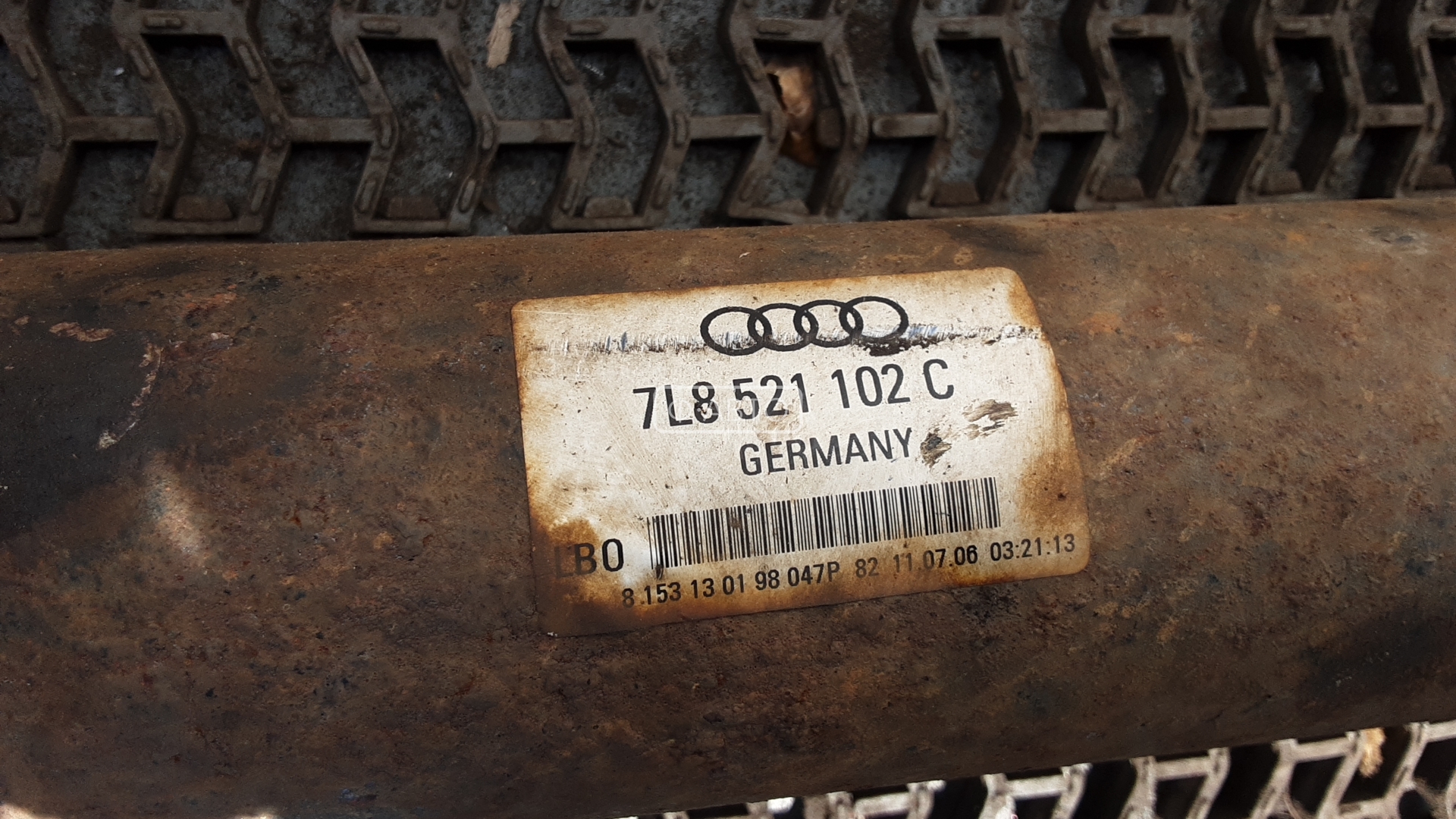 Кардан Audi Q7 4L купить в Беларуси