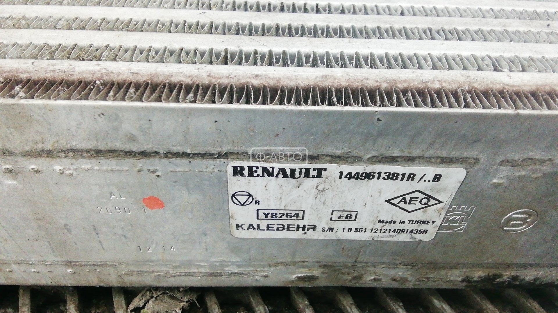 Интеркулер (радиатор интеркулера) Renault Captur купить в Беларуси
