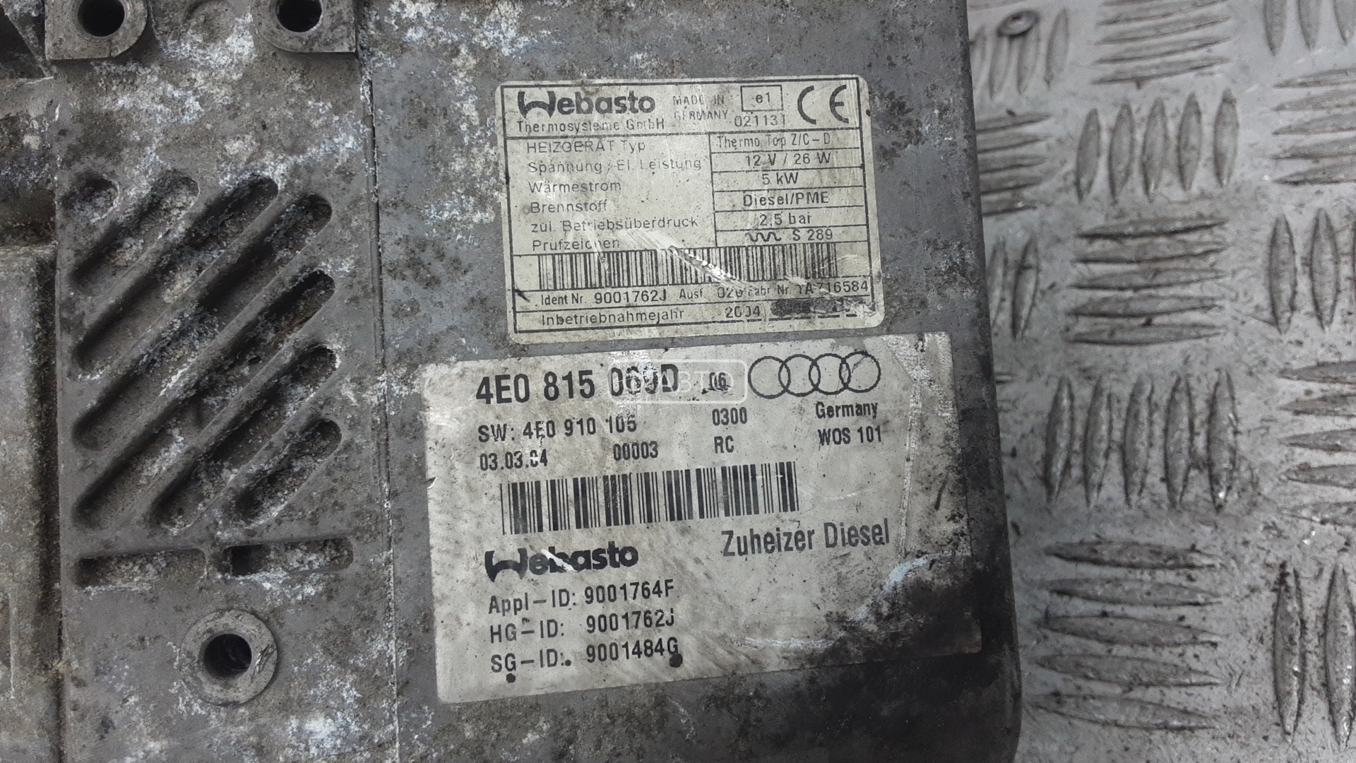 Отопитель автономный (вебасто) Audi A8 D3 купить в Беларуси