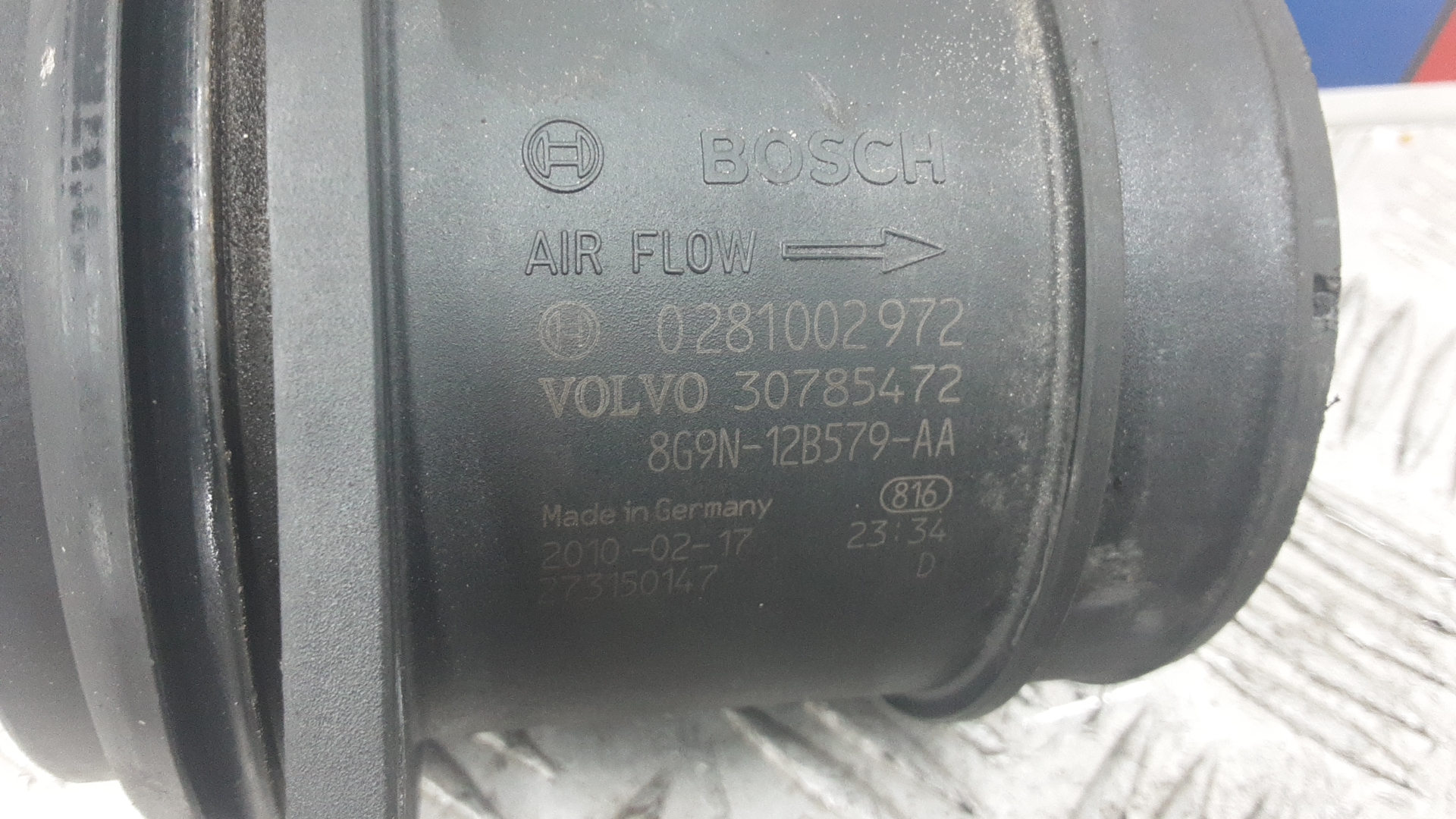 Расходомер воздуха (ДМРВ) Volvo XC60 1 купить в Беларуси