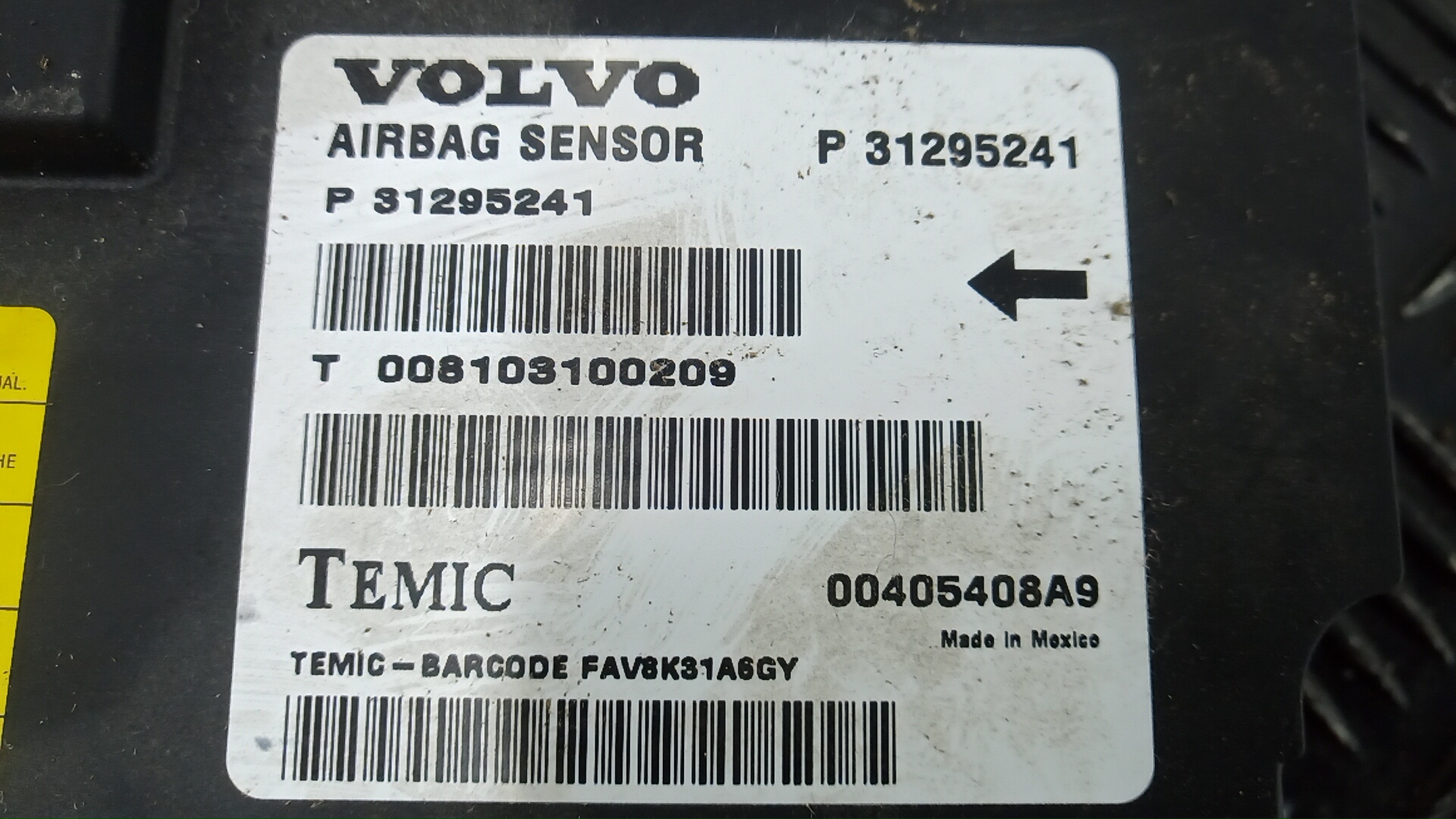 Блок управления Air Bag Volvo XC60 1 купить в России