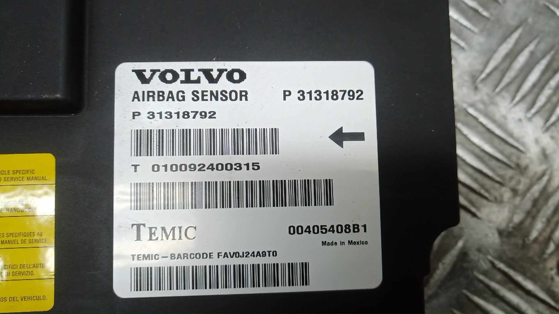 Блок управления Air Bag Volvo XC60 1 купить в России