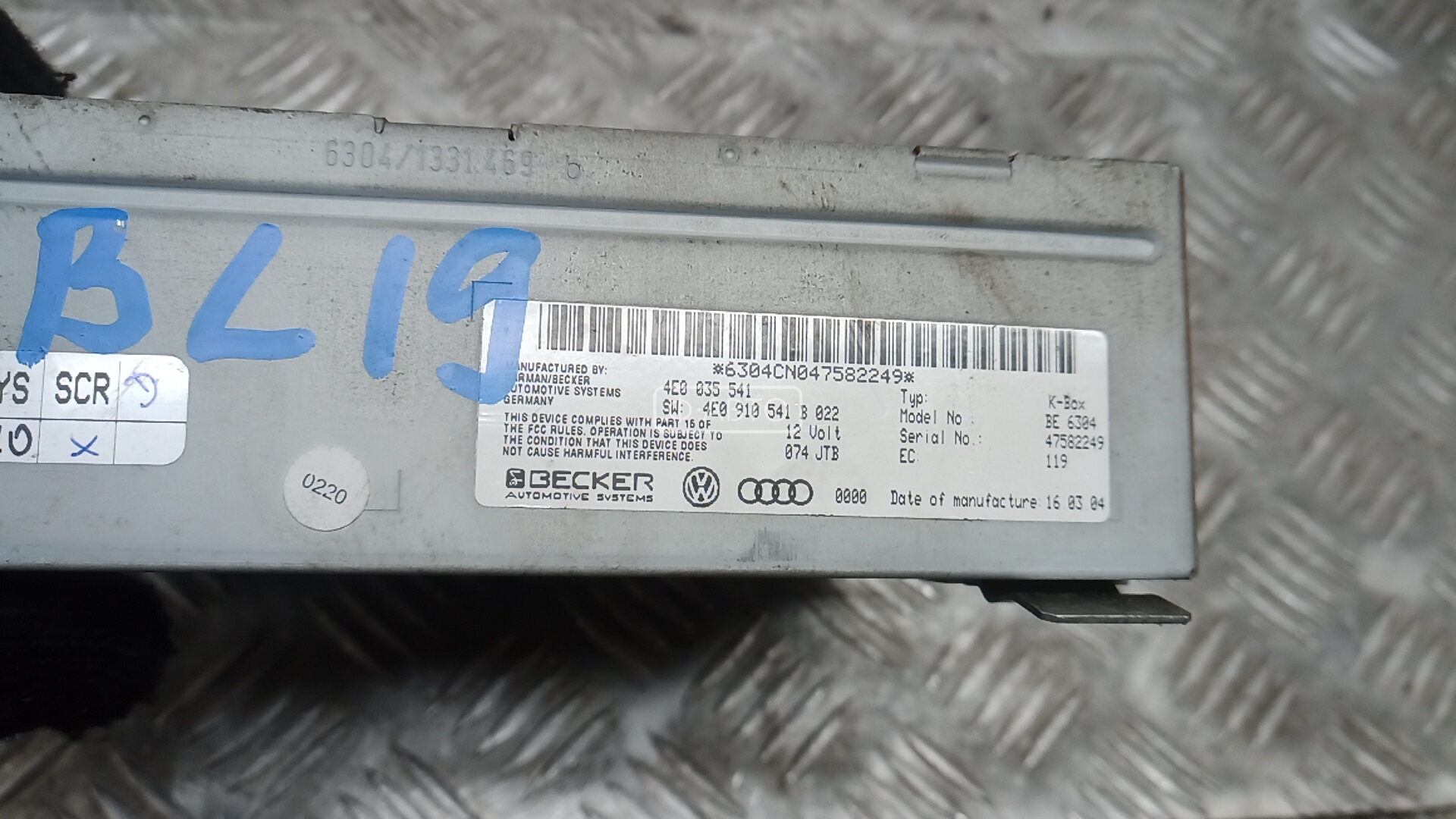 Блок радио к Audi A8, 2004, купить | DT-4BL19SQ01. Фото #4