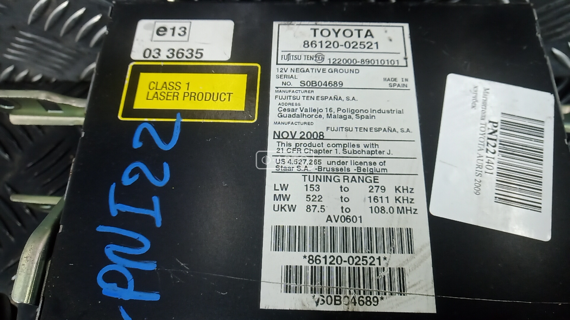 Магнитола Toyota Auris 1 (E150) купить в России