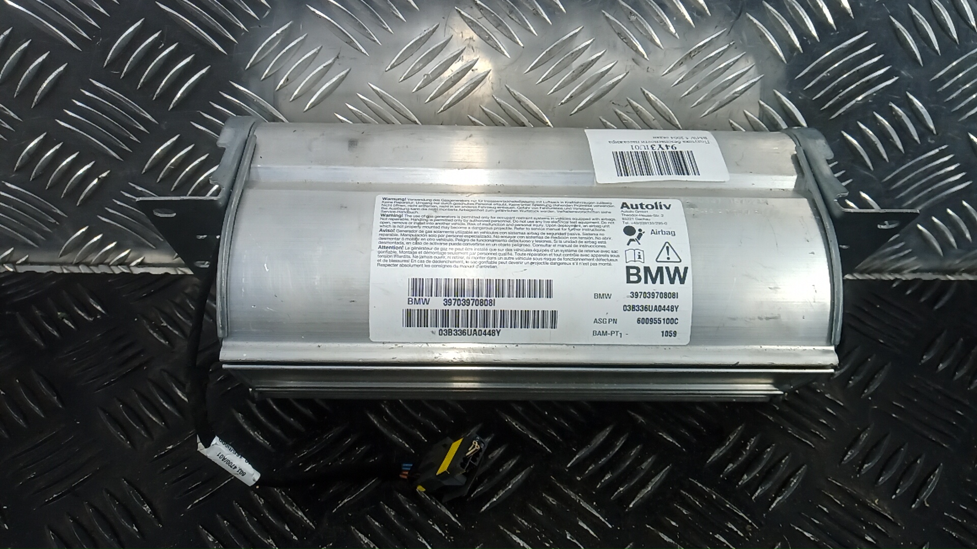 Подушка безопасности пассажирская (в торпедо) - BMW 5 E60/E61 (2003-2010)